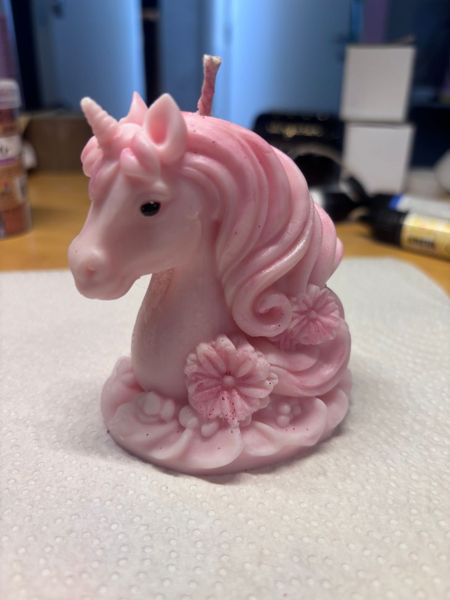 Unicorn candle