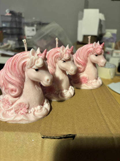 Unicorn candle