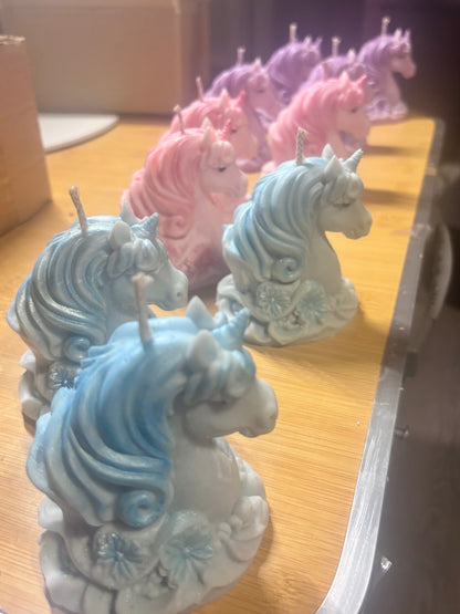 Unicorn candle