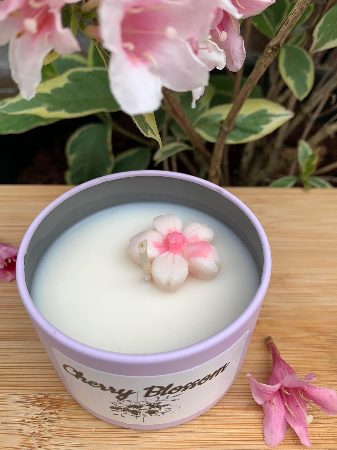 Cherry Blossom mini candle