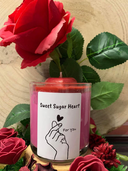 Sweet Sugar Heart candle