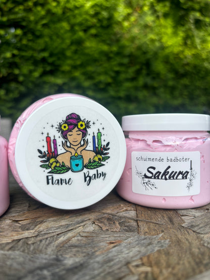 Foaming bathbutter sakura