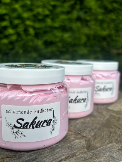 Foaming bathbutter sakura