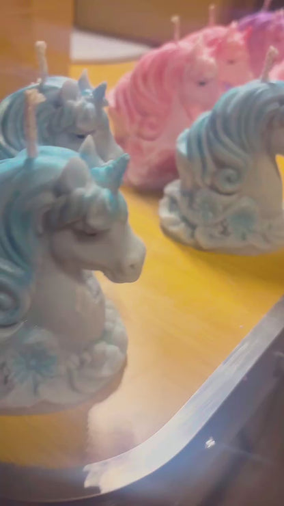 Unicorn candle